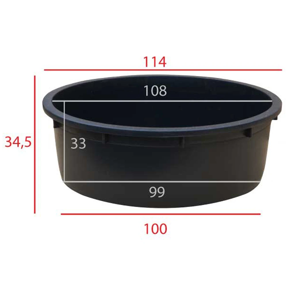 Tuinkuip 275 Liter ø 110 X H.35 Cm 2 Tuinkuip 275 Liter ø 110 X H.35 Cm - Afbeelding 2