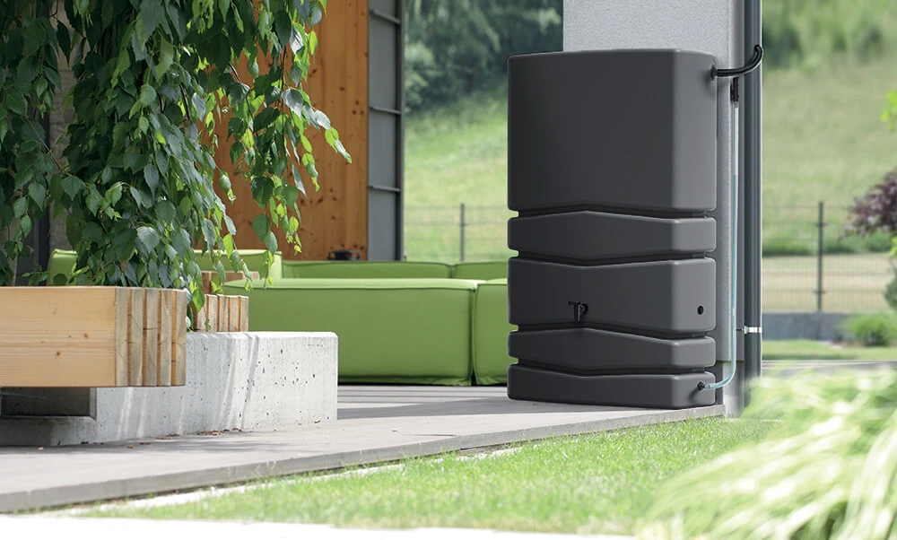 Prosperplast Aqua Tower Regenton 350 Liter Antraciet 2 Prosperplast Aqua Tower Regenton 350 Liter Antraciet - Afbeelding 2