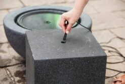 Heissner Terras Fontein Sokkel Toren Zwart -Tuinbenodigdheden image 1219