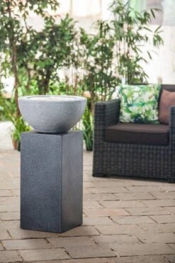 Heissner Terras Fontein Sokkel Toren Zwart -Tuinbenodigdheden image 1222