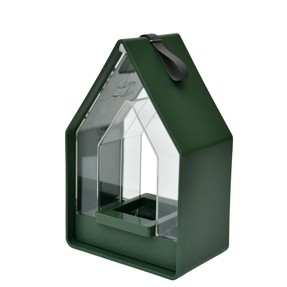 Emsa Landhaus Vogelvoeder Dispenser Mosgroen 1 Emsa Landhaus Vogelvoeder Dispenser Mosgroen