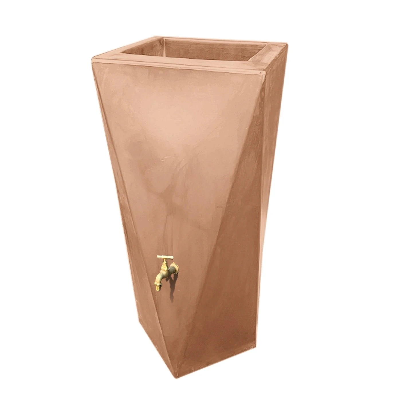 Prestige Manhattan Twist Gewassen Terracotta 100L (incl.kraantje) 1 Prestige Manhattan Twist Gewassen Terracotta 100L (incl.kraantje)