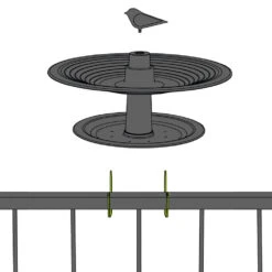 Vogelbad Finch Olijfgoen -Tuinbenodigdheden image 1378