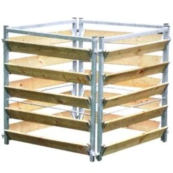 Compostbak Hout/metaal 100 Cm