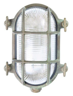 Franssen Gevellamp Maritiem Bull-eye Compact Verkoperd-messing