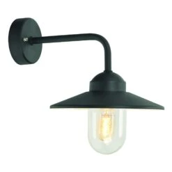 Franssen Franssen Gevellamp Selva Rechte Boog Zwart - 12V