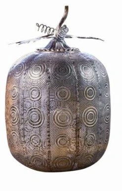 LuxForm Pompoen Lamp Tall Antique Silver