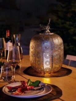 LuxForm Pompoen Lamp Tall Antique Silver -Tuinbenodigdheden image 1782