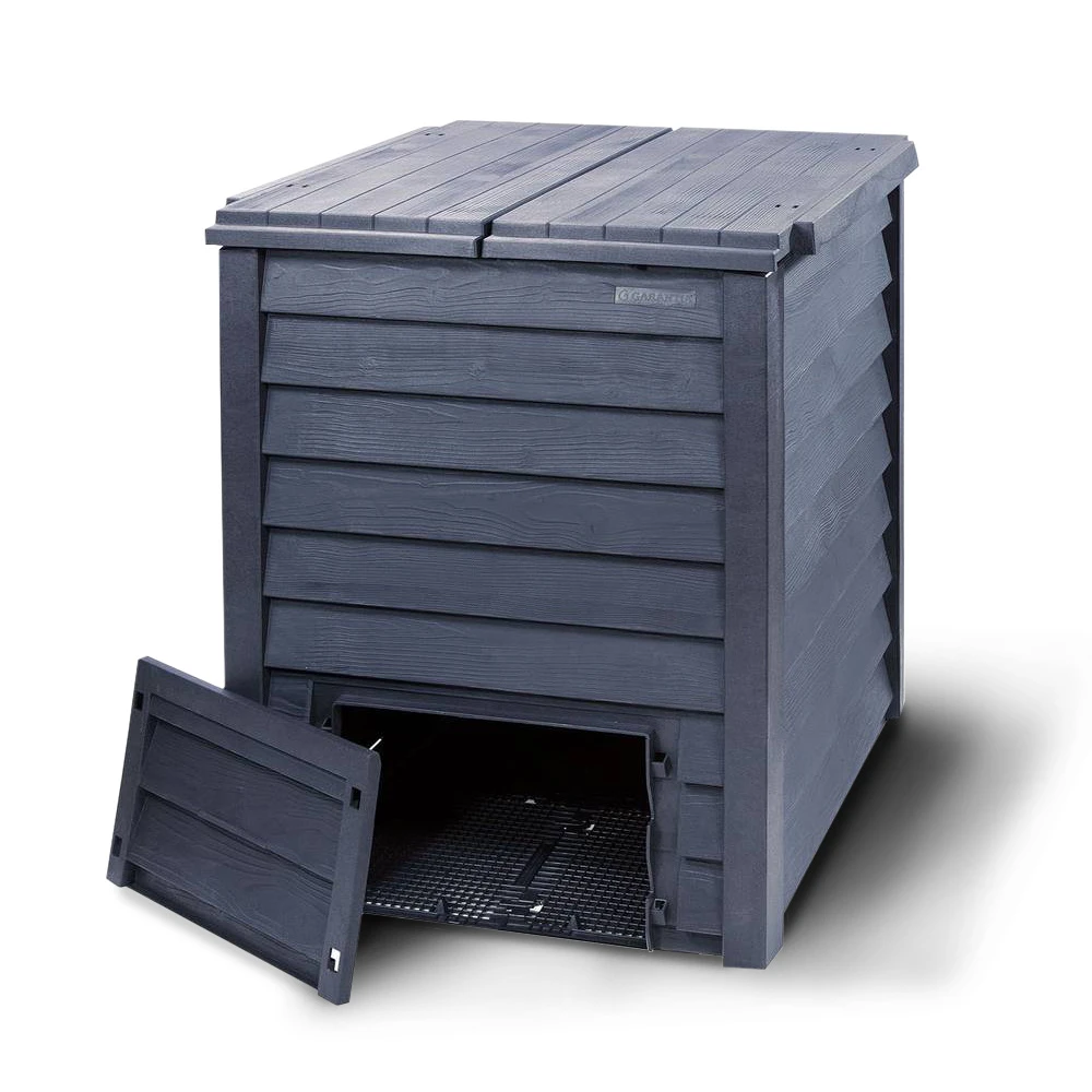 Compostvat Thermo-Wood 600 Bruin-zwart Beluchting 1 Compostvat Thermo-Wood 600 Bruin-zwart Beluchting